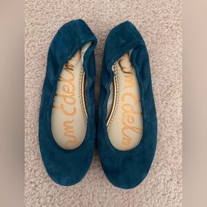 Sam Edelman Blue Suede Flats